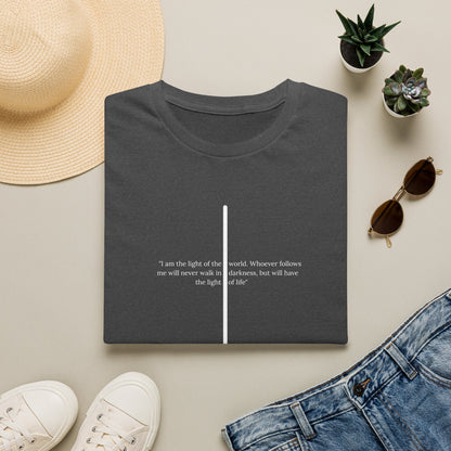 Light of The World Cross T shirt (John 8:12)
