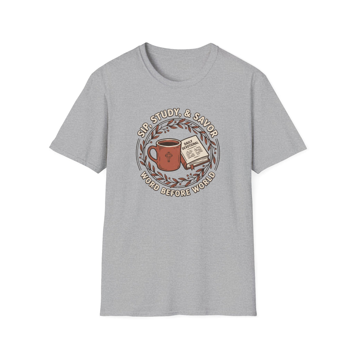 Sip, Study & Savor Coffee and Bible Lover T Shirt