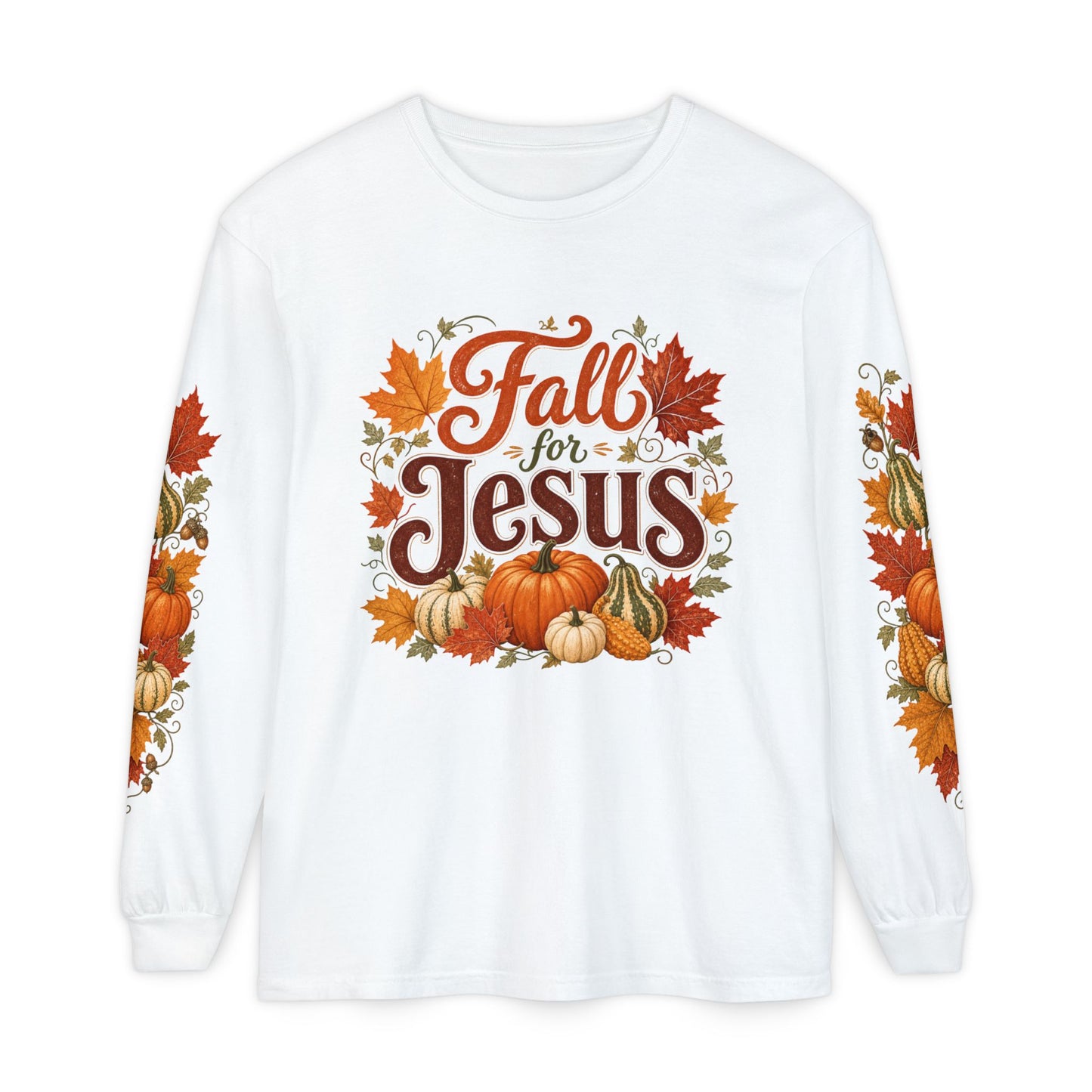 Fall for Jesus Long Sleeve Shirt