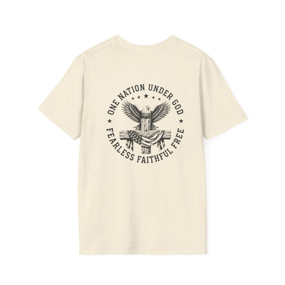 American Eagle Chest Logo T-Shirt — Minimalist Patriotic Graphic Tee