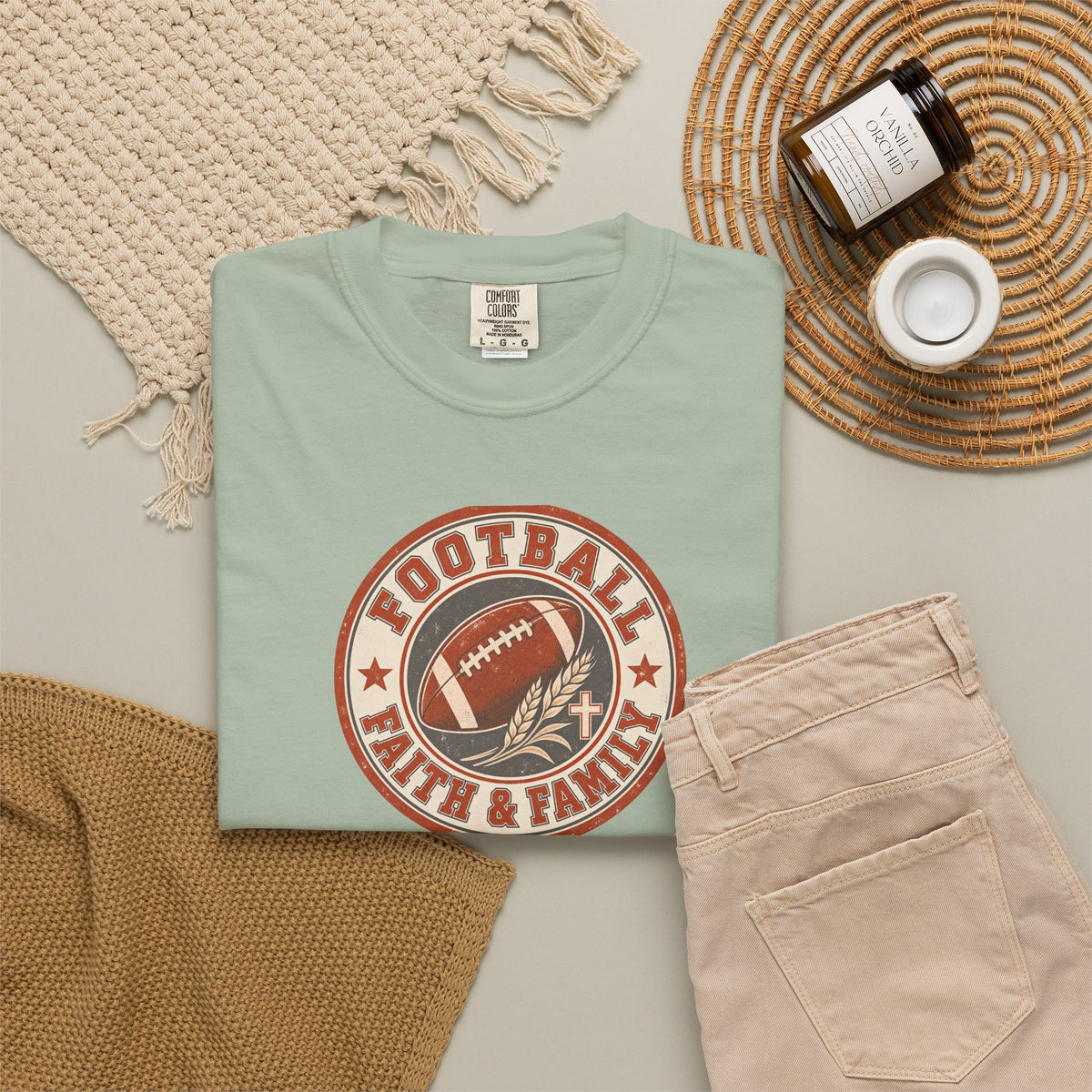 Football, Faith & Family T Shirt