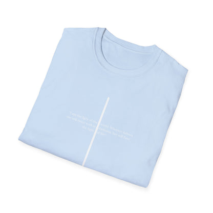Light of The World Cross T shirt (John 8:12)