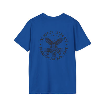 American Eagle Chest Logo T-Shirt — Minimalist Patriotic Graphic Tee