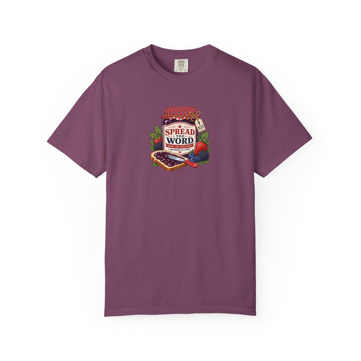 Spread the Word Vintage Strawberry Jam Christian Tee