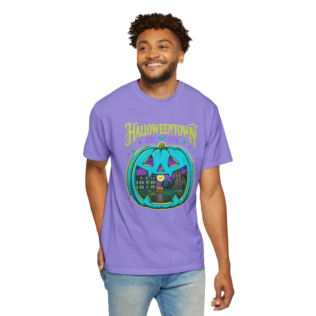 Halloweentown Pumpkin Tee — Retro Halloween Graphic T-Shirt