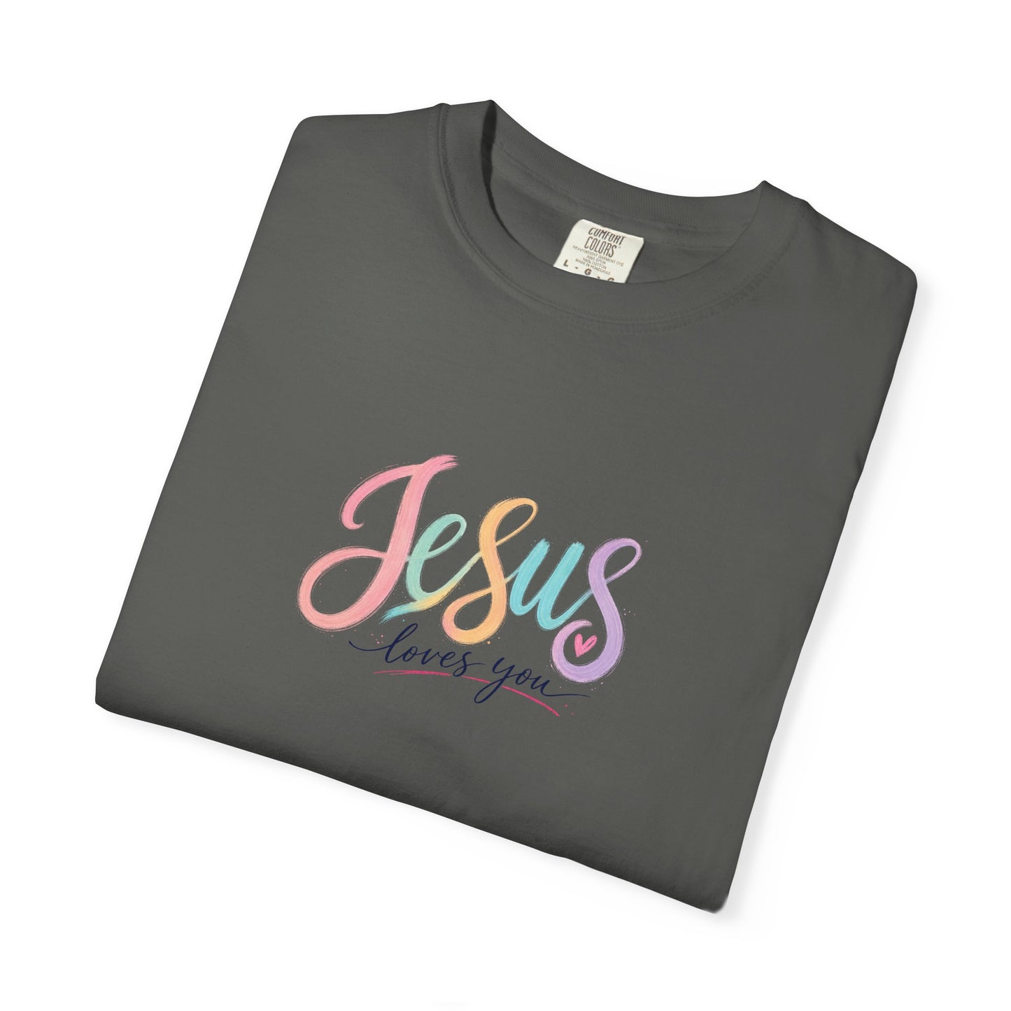 Jesus Loves You Pastel Rainbow T-Shirt