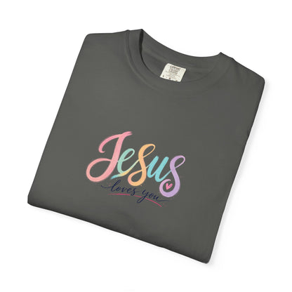 Jesus Loves You Pastel Rainbow T-Shirt