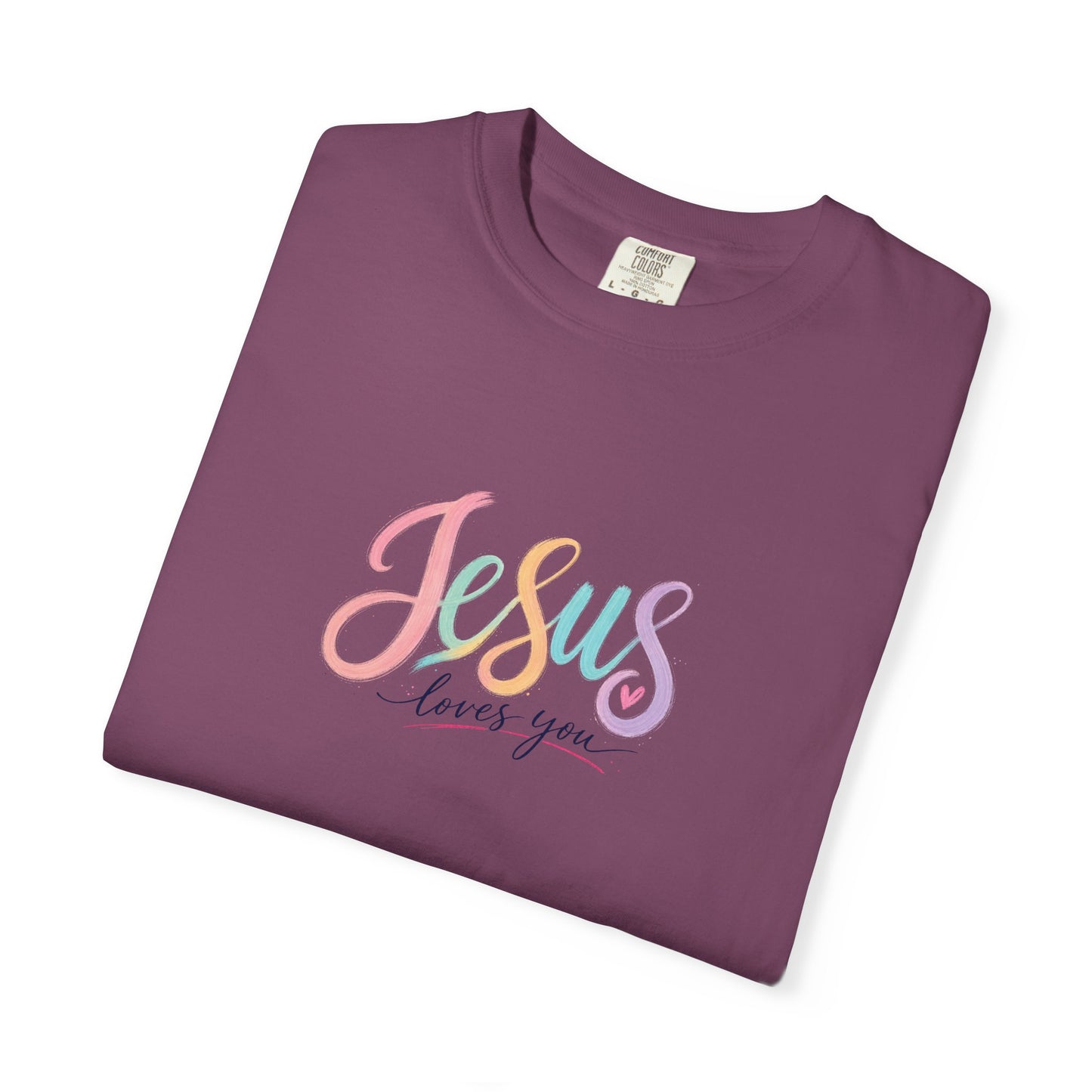 Jesus Loves You Pastel Rainbow T-Shirt
