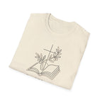 Your Story Still Being Written Inspirational Bible and Flowers T-Shirt