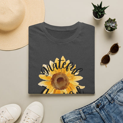 Grateful Thankful Blessed Sunflower T-Shirt