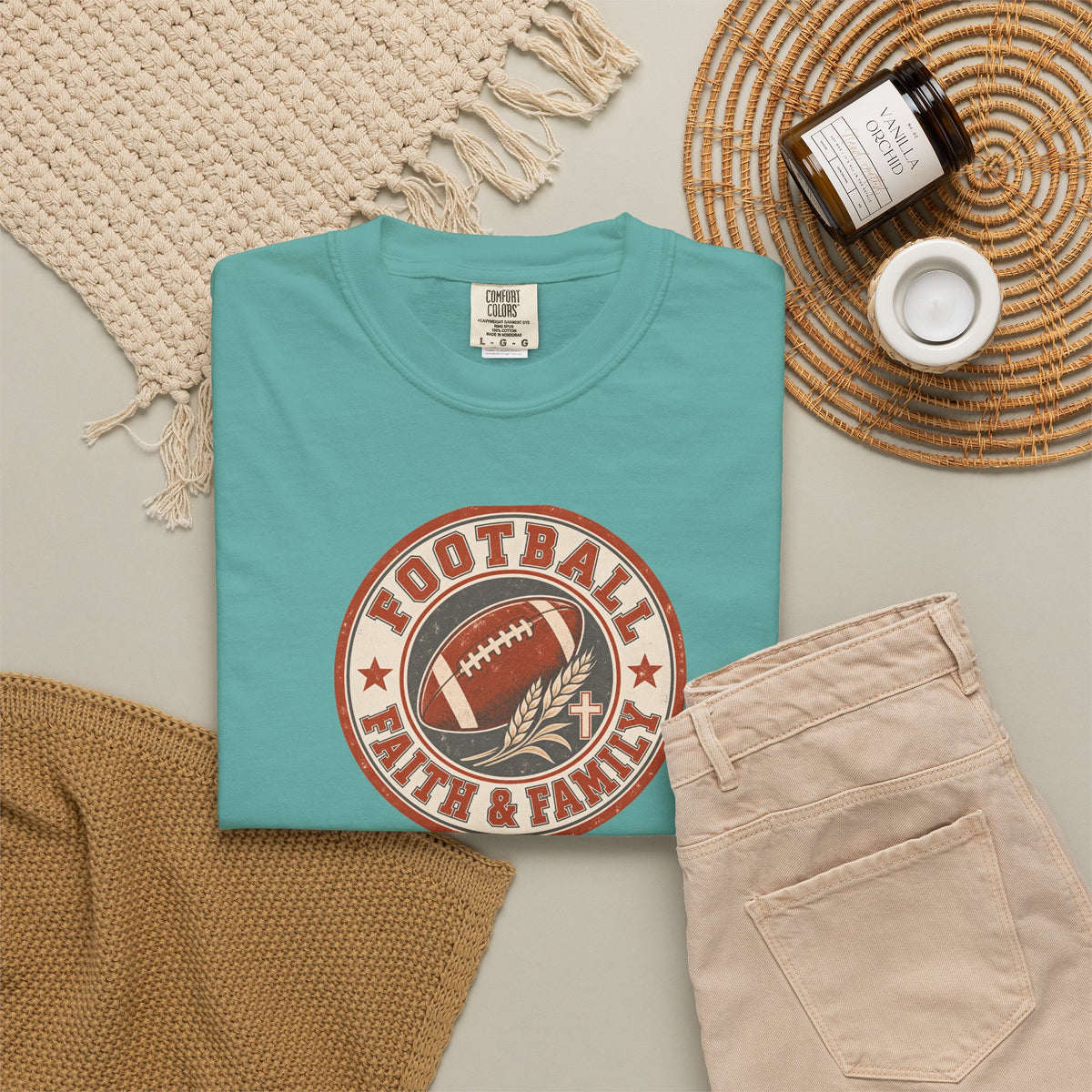 Football, Faith & Family T Shirt