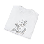 Your Story Still Being Written Inspirational Bible and Flowers T-Shirt