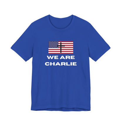Christian American Flag Tee, Faith T-Shirt, Patriotic Shirt, Religious Gift, Charlie Kirk Memorial Shirt, Unisex Casual Top