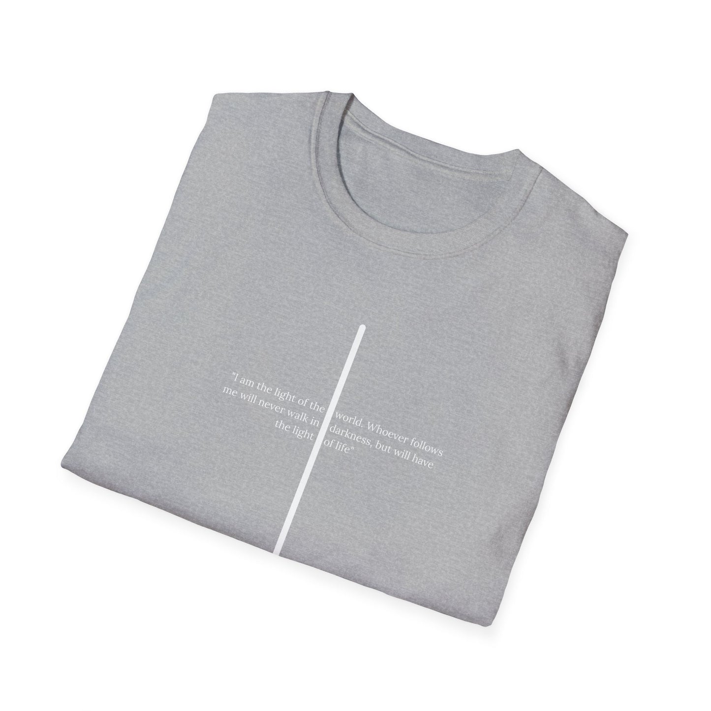 Light of The World Cross T shirt (John 8:12)