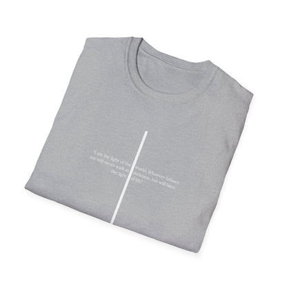 Light of The World Cross T shirt (John 8:12)