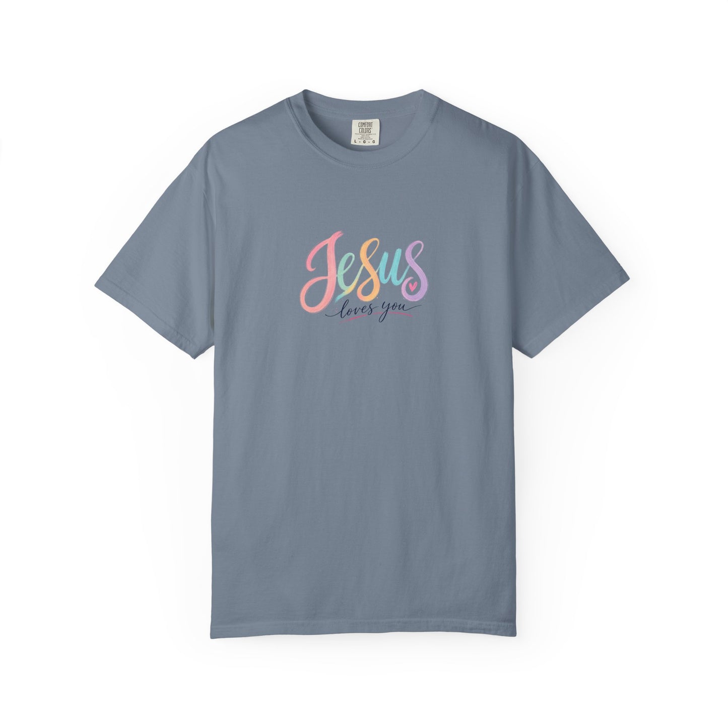 Jesus Loves You Pastel Rainbow T-Shirt