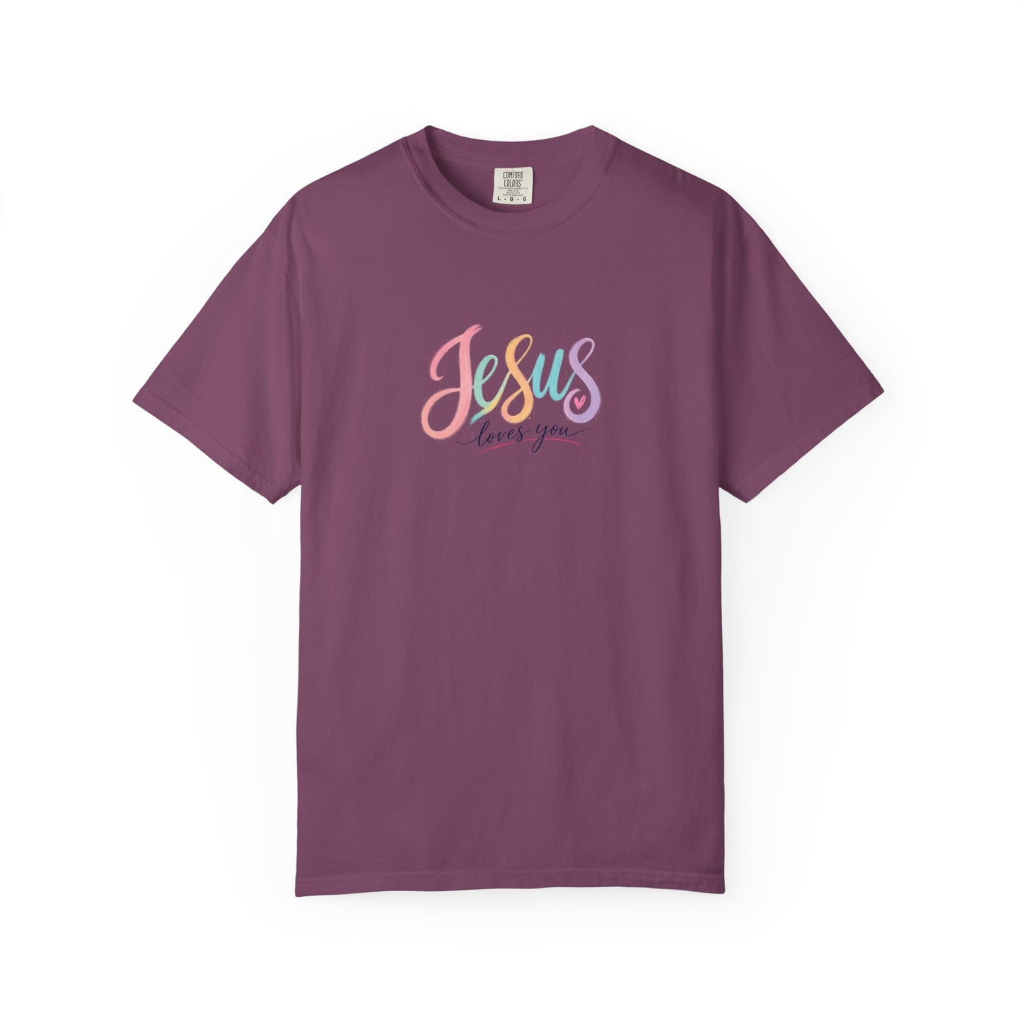 Jesus Loves You Pastel Rainbow T-Shirt