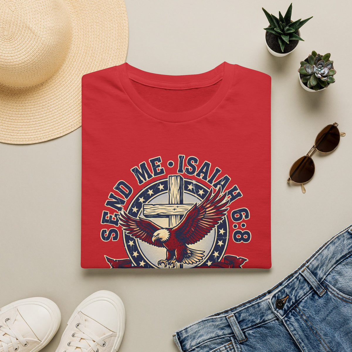 Send Me Isaiah 6:8 Christian Faith T Shirt