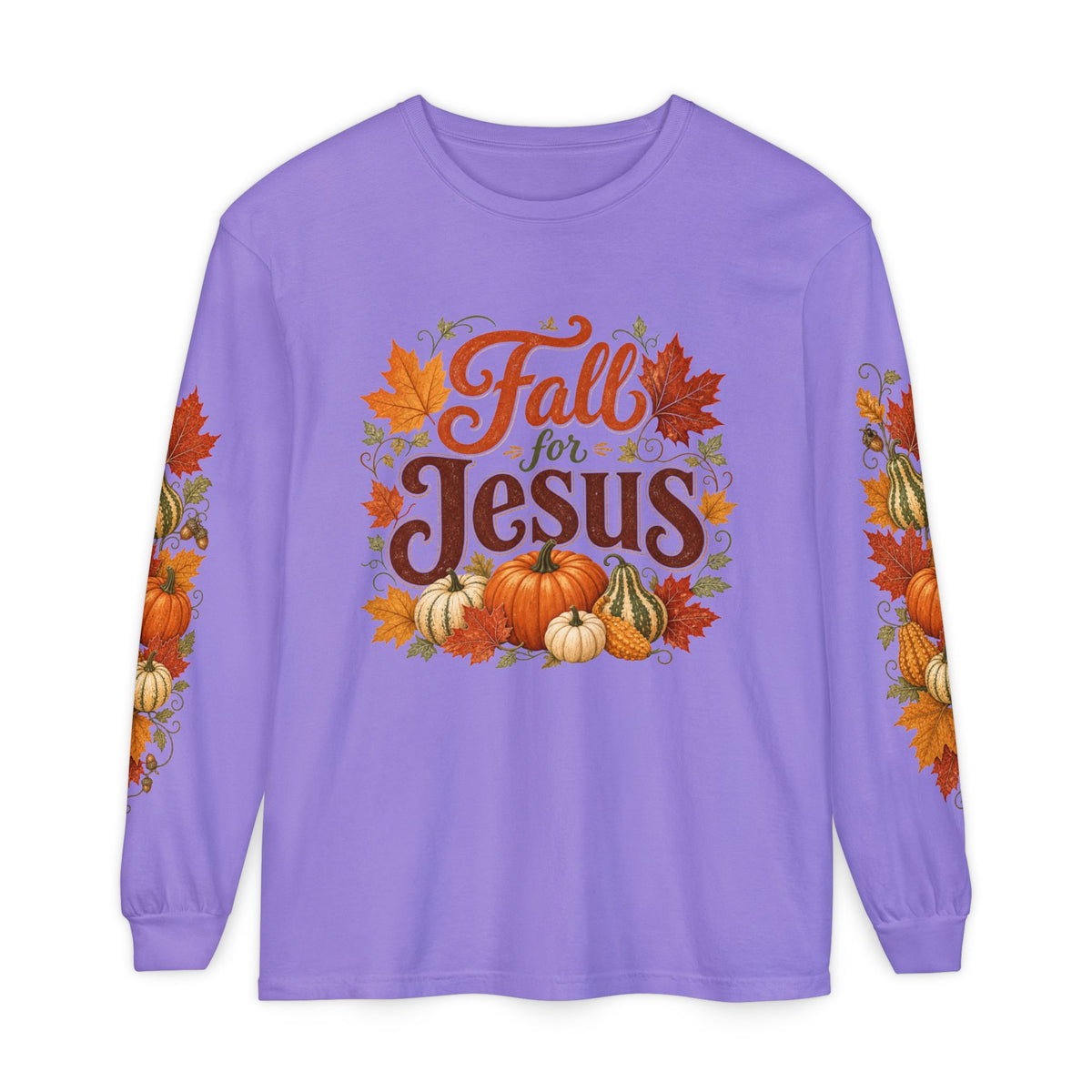 Fall for Jesus Long Sleeve Shirt