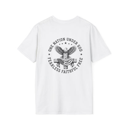 American Eagle Chest Logo T-Shirt — Minimalist Patriotic Graphic Tee