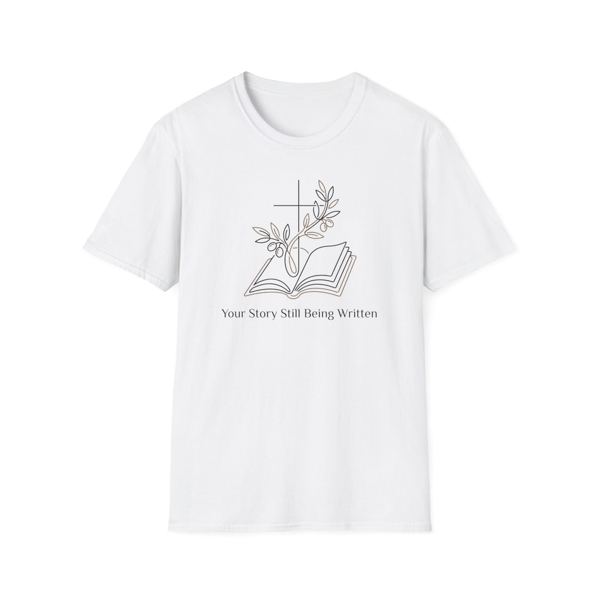 Your Story Still Being Written Inspirational Bible and Flowers T-Shirt