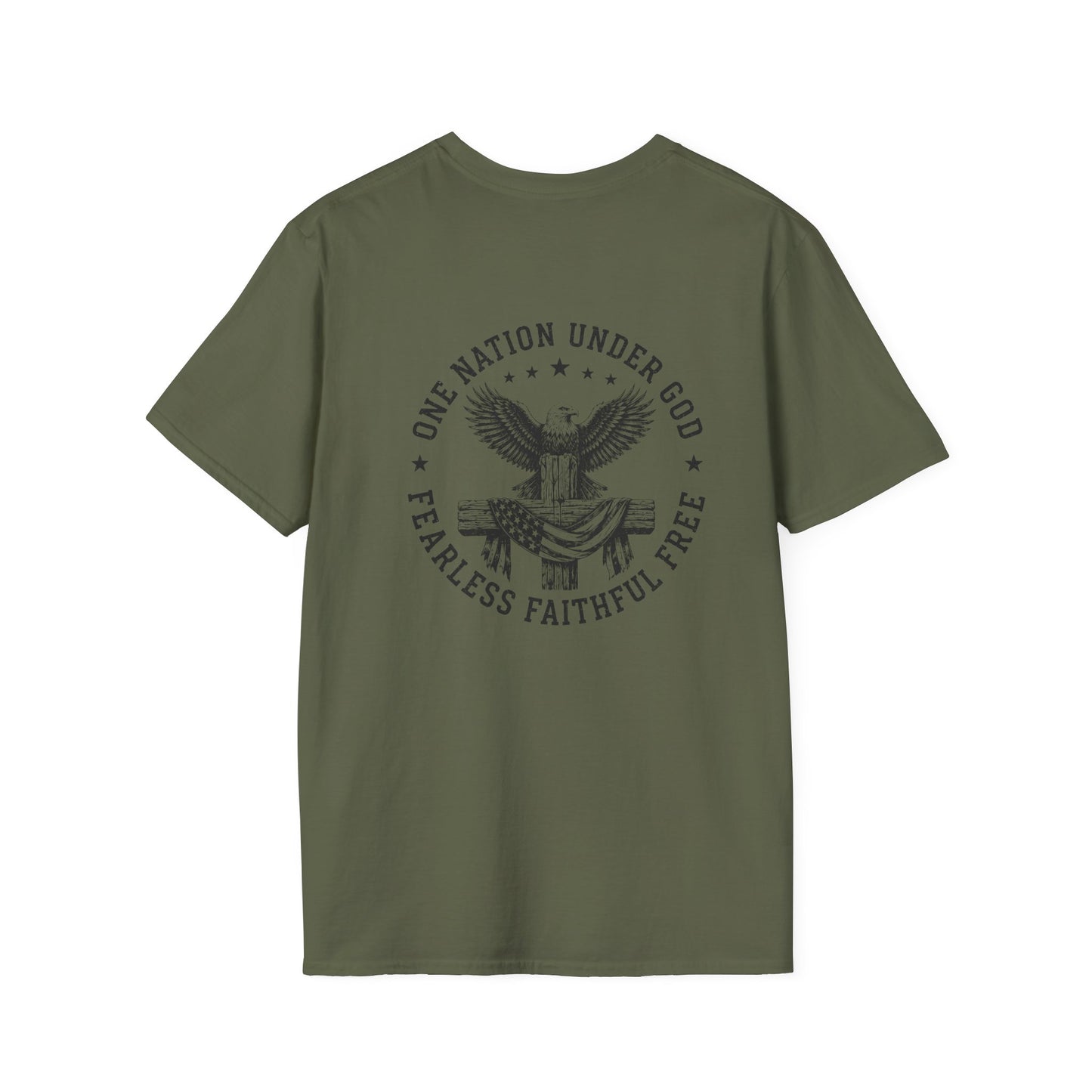 American Eagle Chest Logo T-Shirt — Minimalist Patriotic Graphic Tee