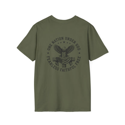 American Eagle Chest Logo T-Shirt — Minimalist Patriotic Graphic Tee