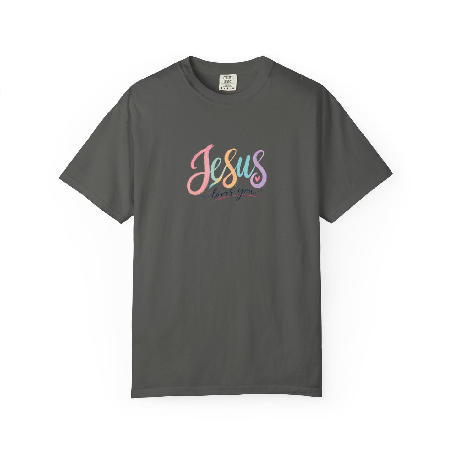 Jesus Loves You Pastel Rainbow T-Shirt