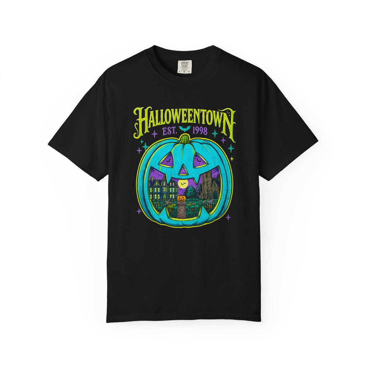 Halloweentown Pumpkin Tee — Retro Halloween Graphic T-Shirt