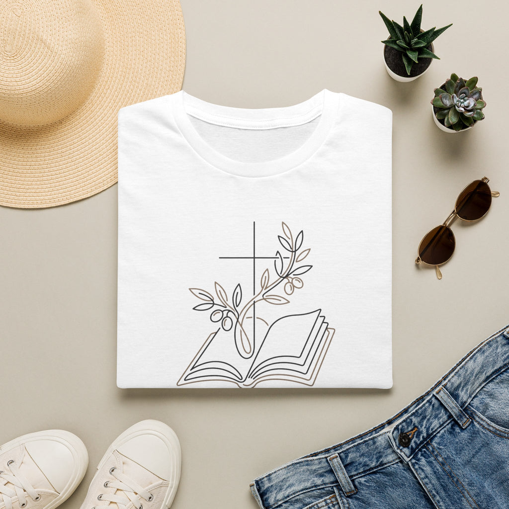 Your Story Still Being Written Inspirational Bible and Flowers T-Shirt