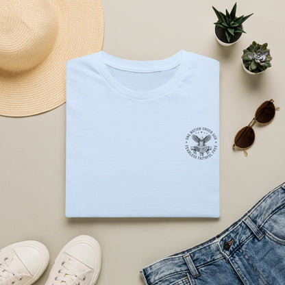 American Eagle Chest Logo T-Shirt — Minimalist Patriotic Graphic Tee