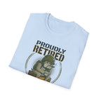 Proudly Retired My Back Hurts T-Shirt - Funny Veteran Retirement Gift T Shirt