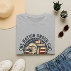 One Nation Under God Eagle American Flag T Shirt