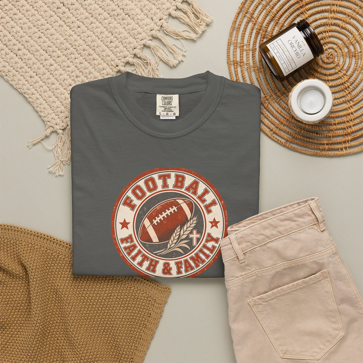 Football, Faith & Family T Shirt