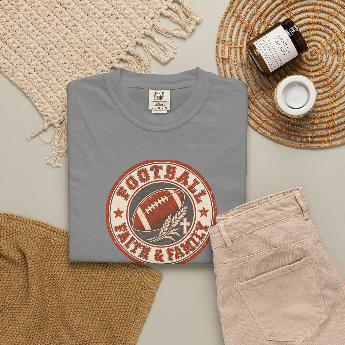 Football, Faith & Family T Shirt