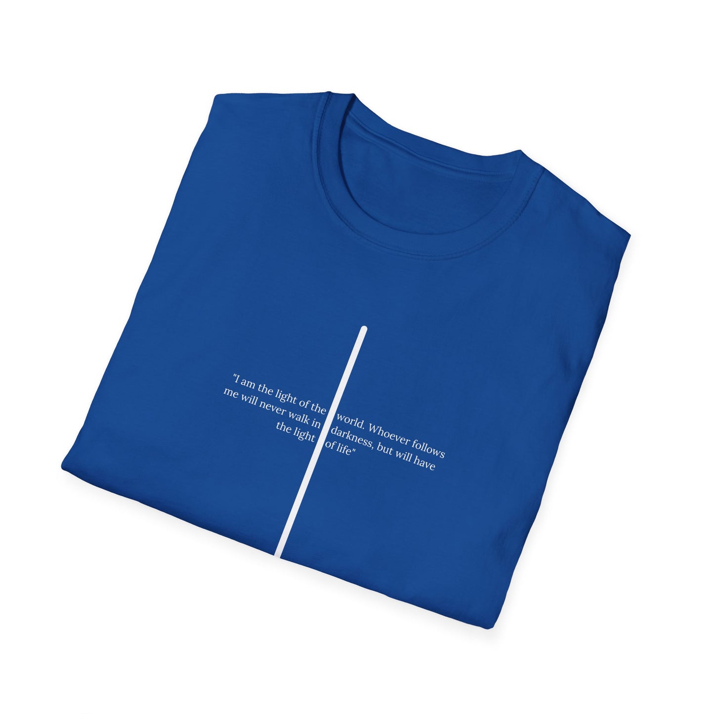 Light of The World Cross T shirt (John 8:12)