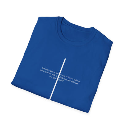 Light of The World Cross T shirt (John 8:12)