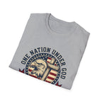 One Nation Under God Eagle American Flag T Shirt