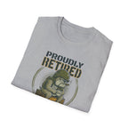 Proudly Retired My Back Hurts T-Shirt - Funny Veteran Retirement Gift T Shirt
