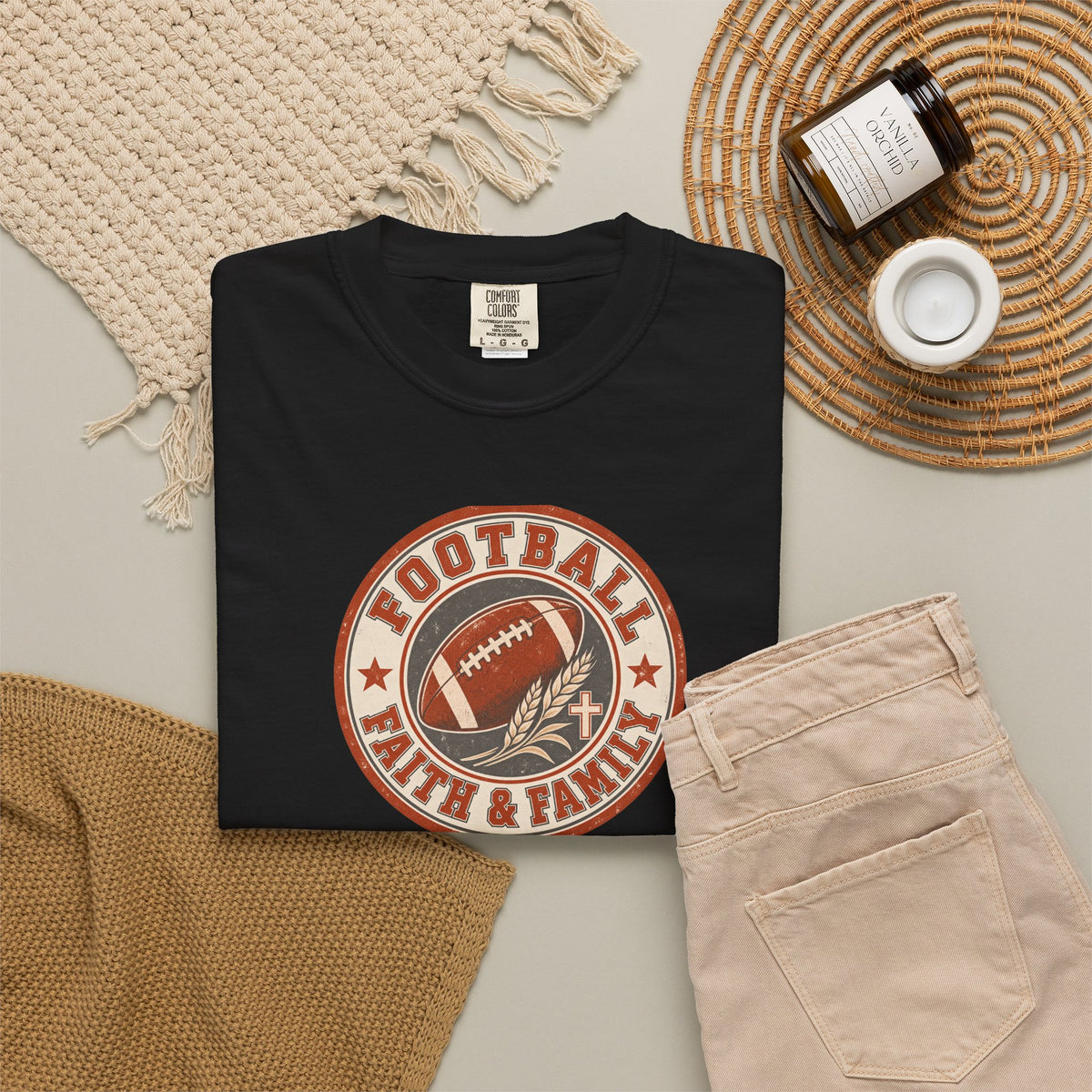 Football, Faith & Family T Shirt