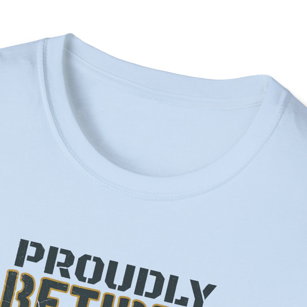Proudly Retired My Back Hurts T-Shirt - Funny Veteran Retirement Gift T Shirt