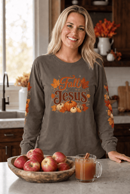 Fall for Jesus Long Sleeve Shirt