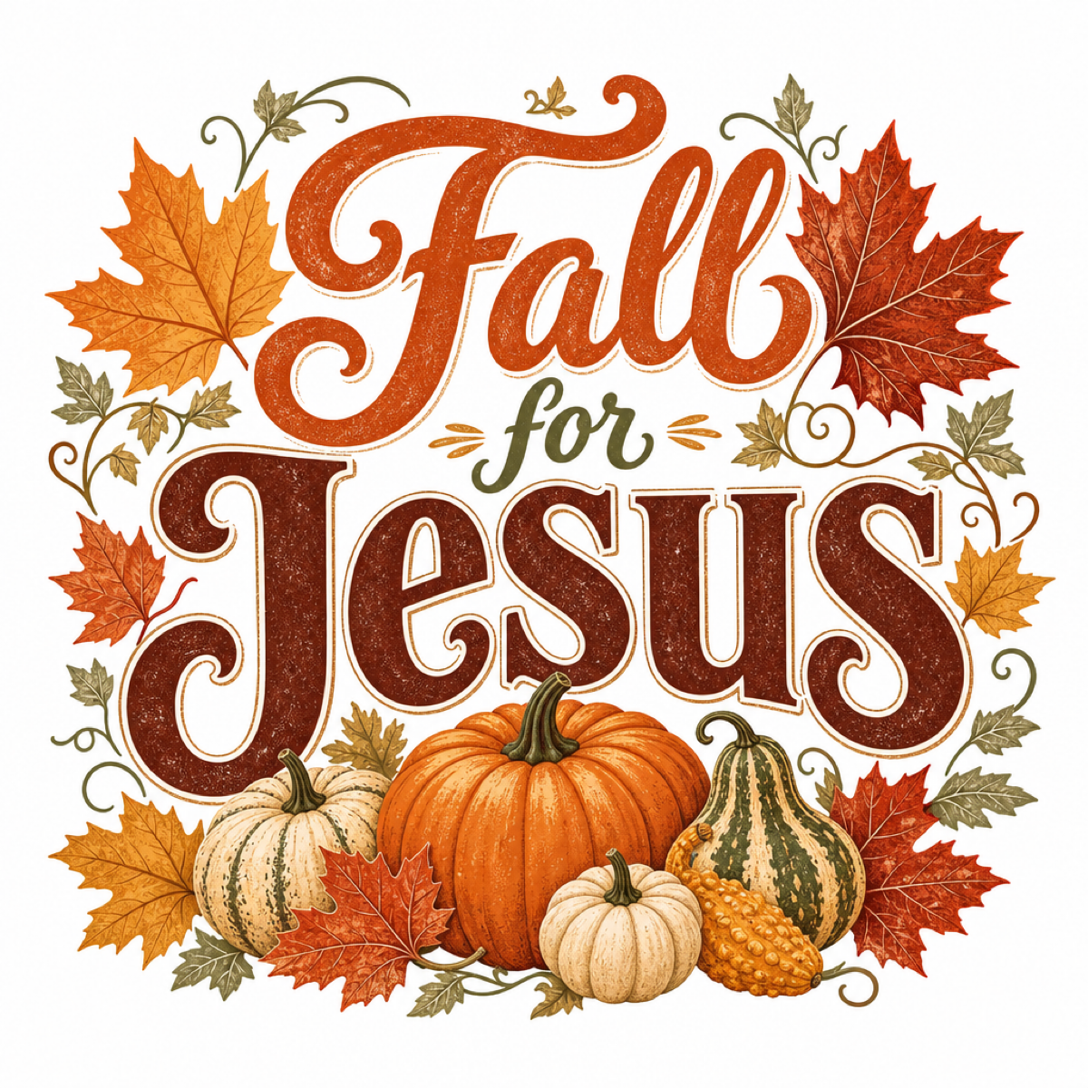 Fall for Jesus Long Sleeve Shirt