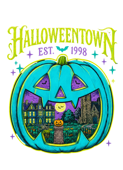 Halloweentown Pumpkin Tee — Retro Halloween Graphic T-Shirt