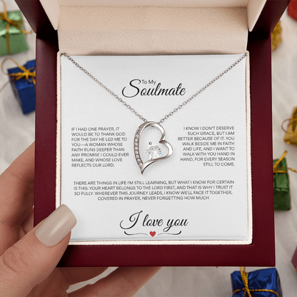 Heart necklace for the Christian Wife