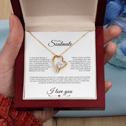 Heart necklace for the Christian Wife