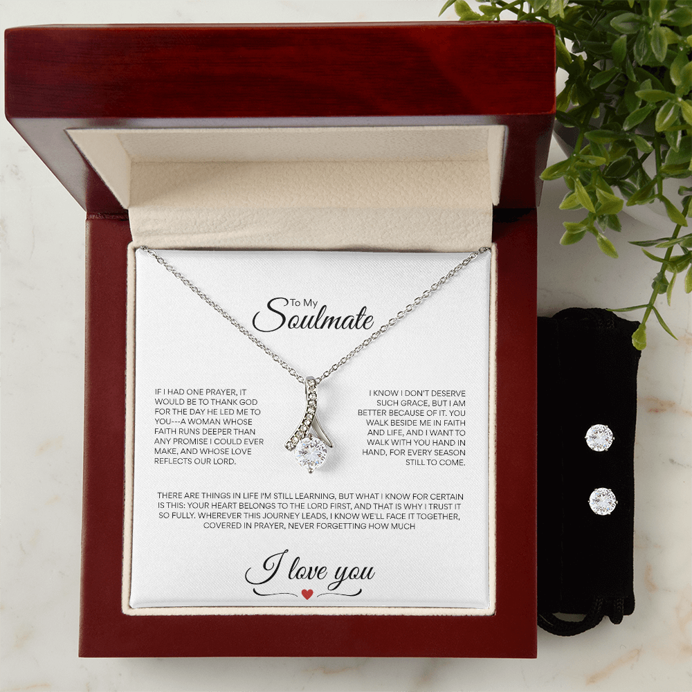 Alluring Cubic Zirconia Necklace and Earrings set