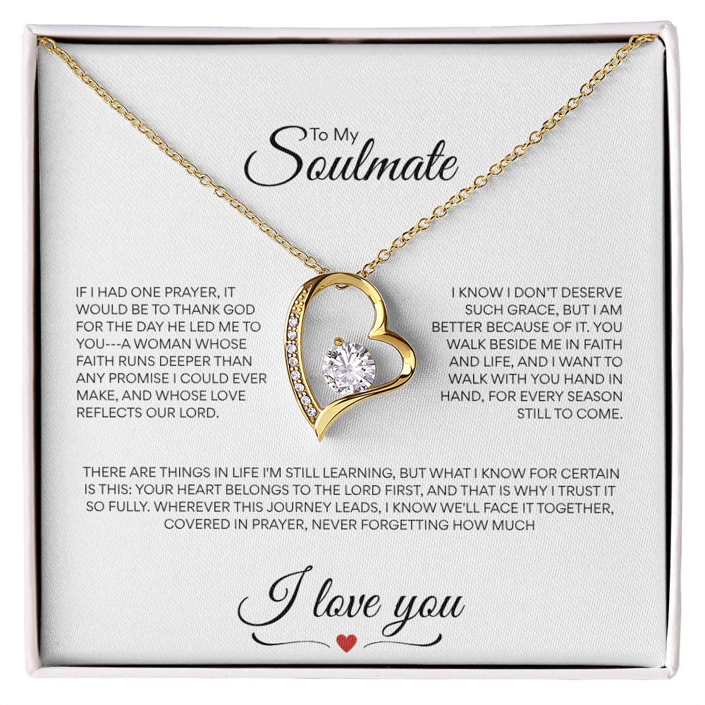 Heart necklace for the Christian Wife