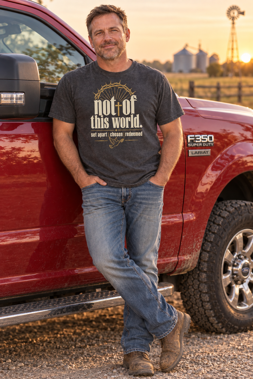 Not of This World T-Shirt — Faith Christian Tee (Set Apart • Chosen • Redeemed)